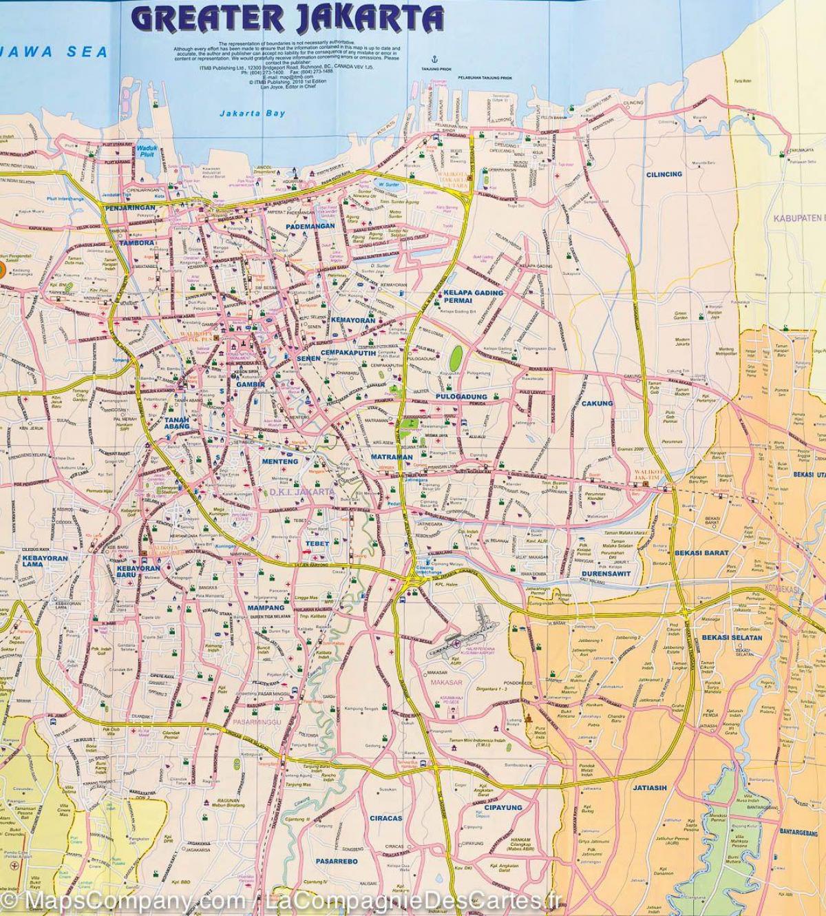 Cakarta sokak haritası 