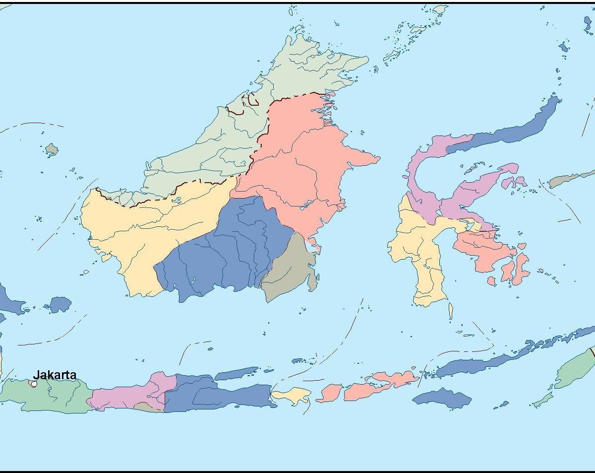 Jakarta haritası vektör harita 