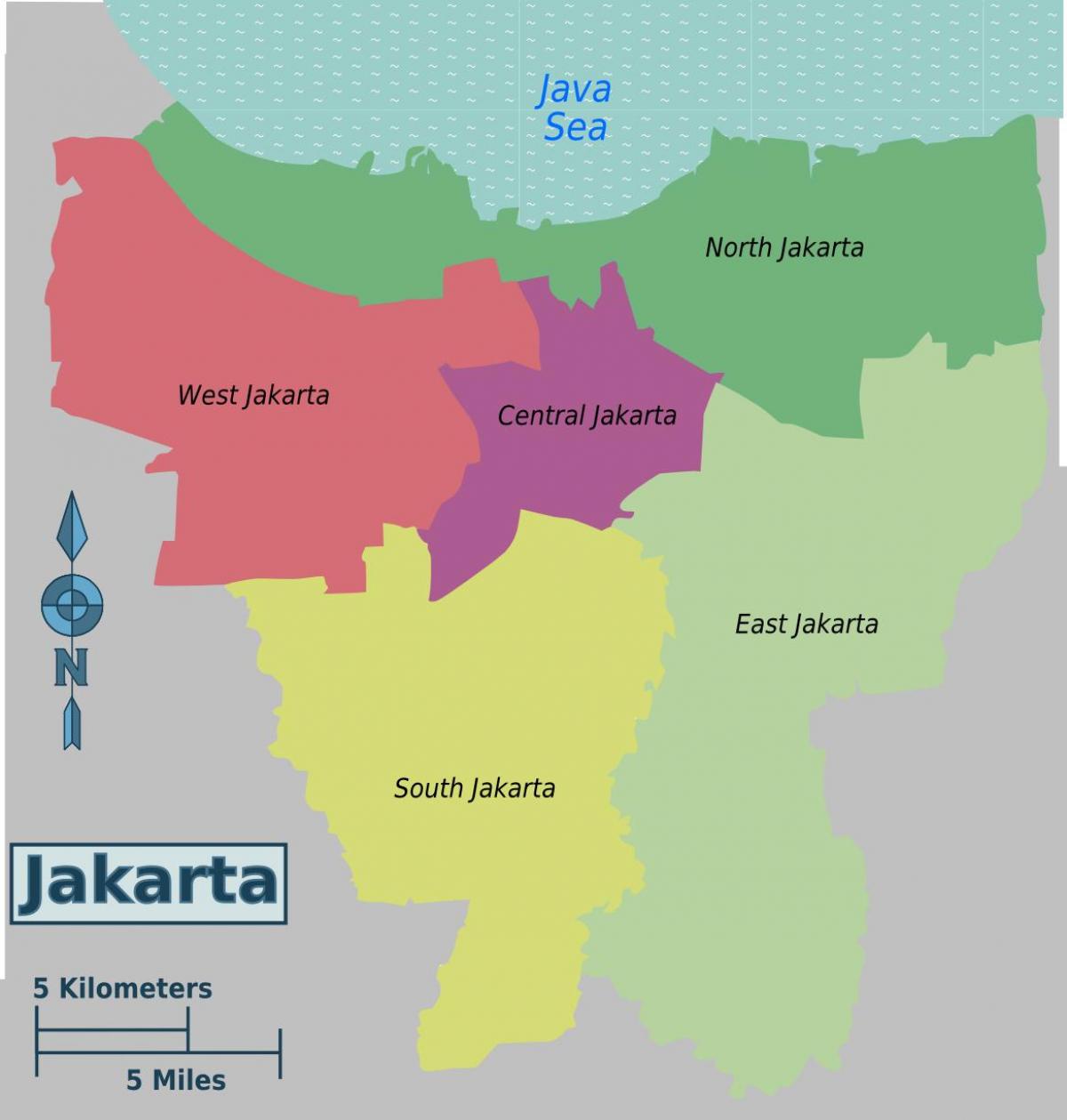 Jakarta ilçe haritası 
