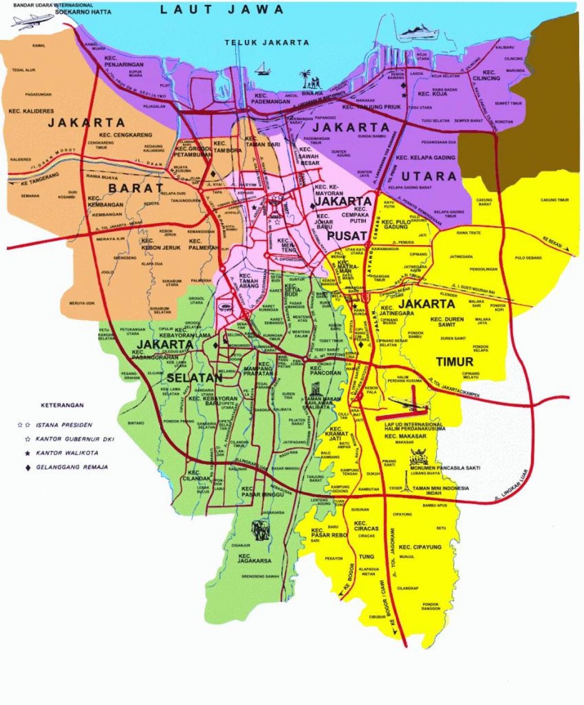 Jakarta haritası görülecek