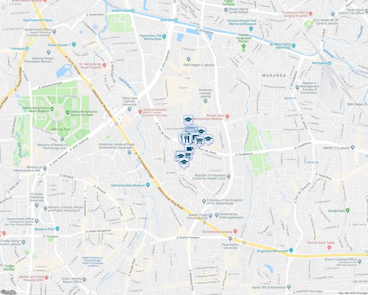 kuningan Jakarta haritası 