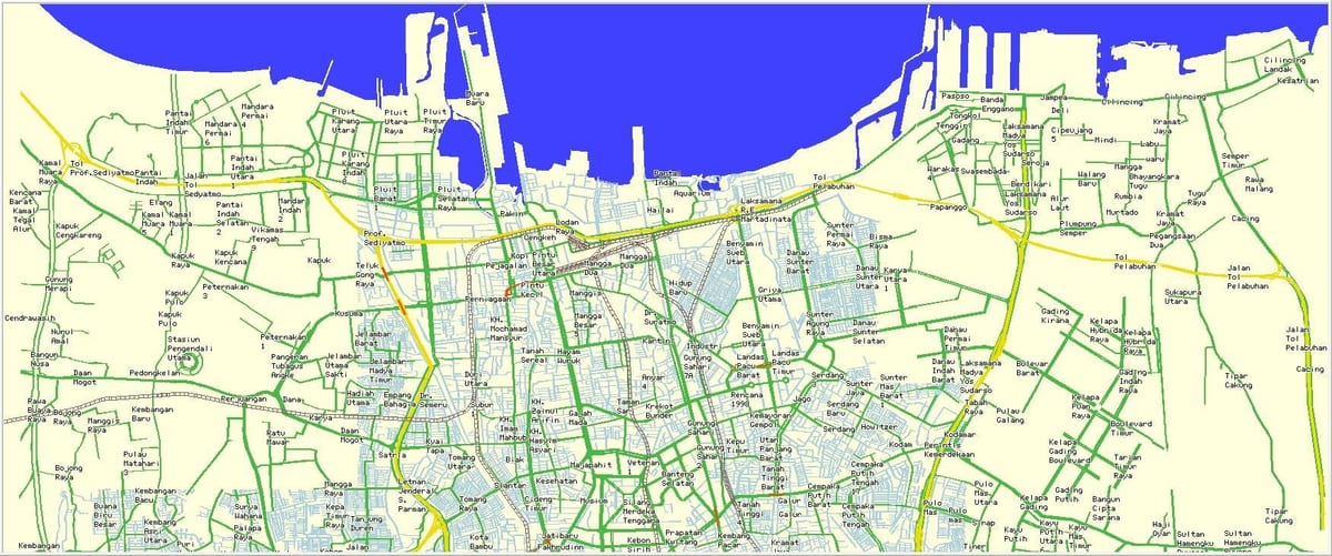 north Jakarta haritası