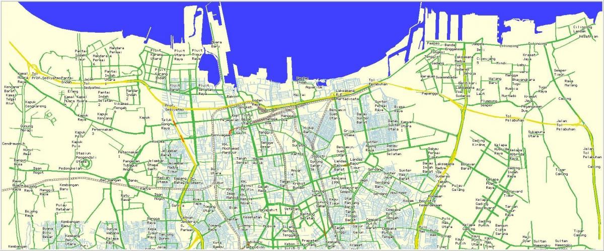 north Jakarta haritası 