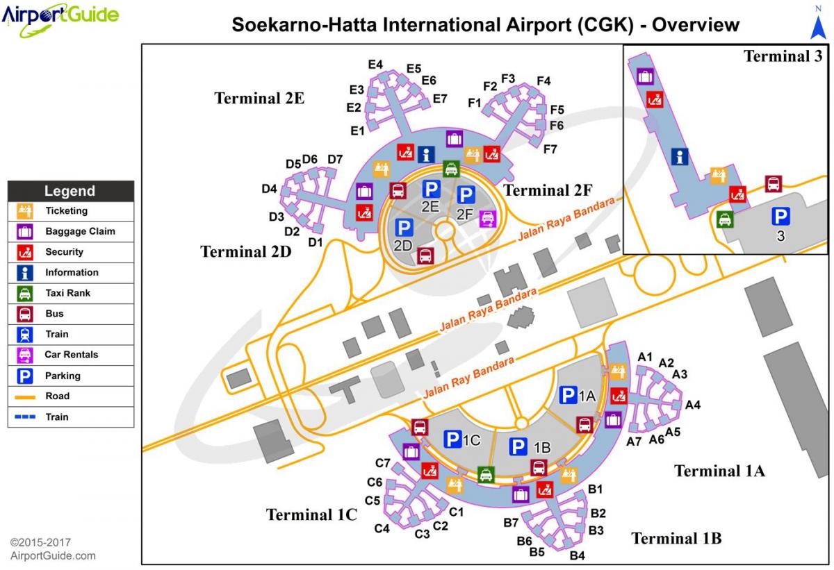 soekarno hatta Uluslararası Havaalanı Haritayı göster