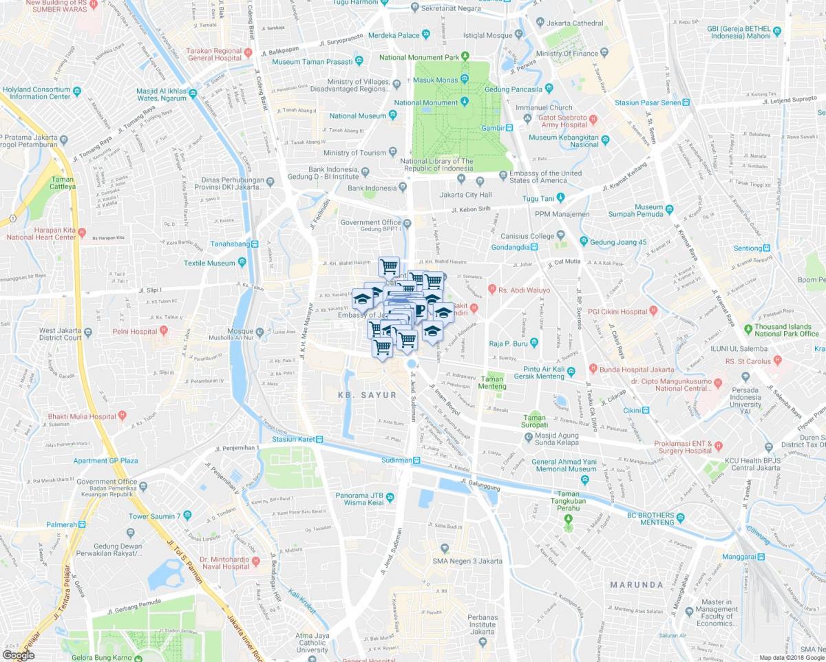 thamrin Jakarta haritası 