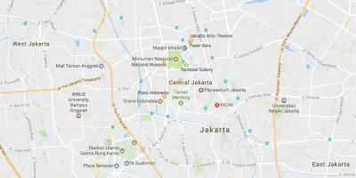 Jakarta haritası merkezleri