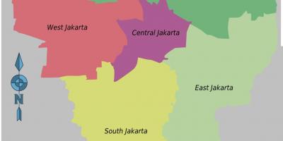 Jakarta ilçe haritası 