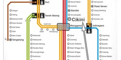 Jakarta tren istasyonu haritası 