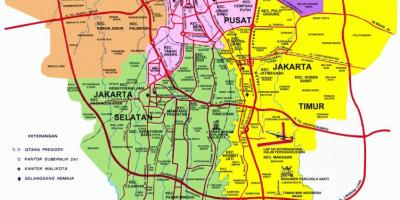 Jakarta turistik haritası
