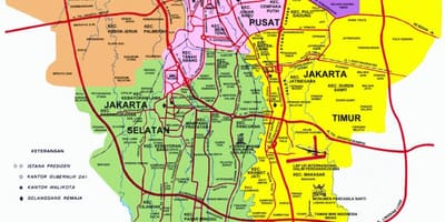 Jakarta haritası görülecek